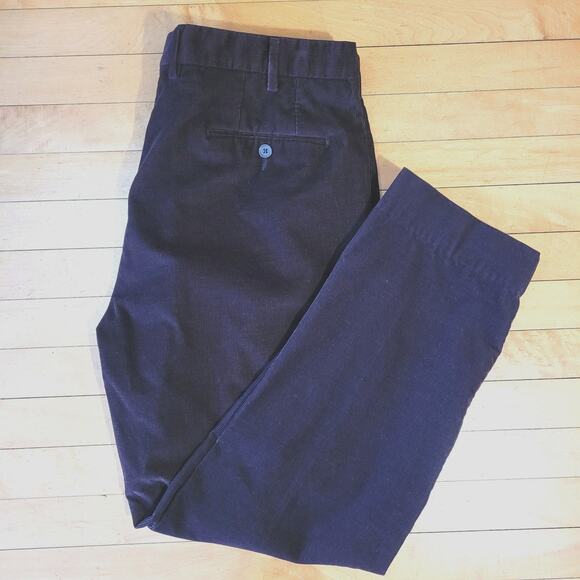 JB Britches Men’s 38 Brown Corduroy Pants Made in Italy Cotton Dress Trousers - Picture 1 of 11